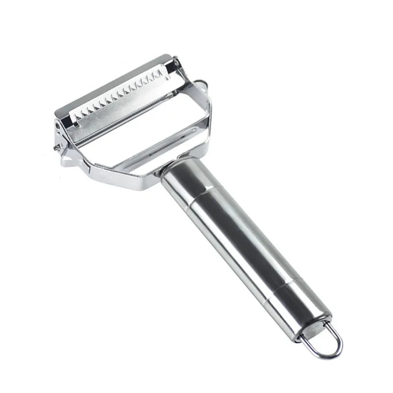 1pc Multifunctional dual use stainless steel face peeler vegetable, melon,  fruit, shredder apple peeler kitchen tools